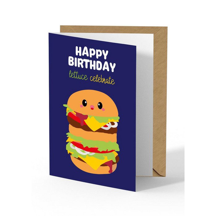 Wenskaart – Lettuce Celebrate