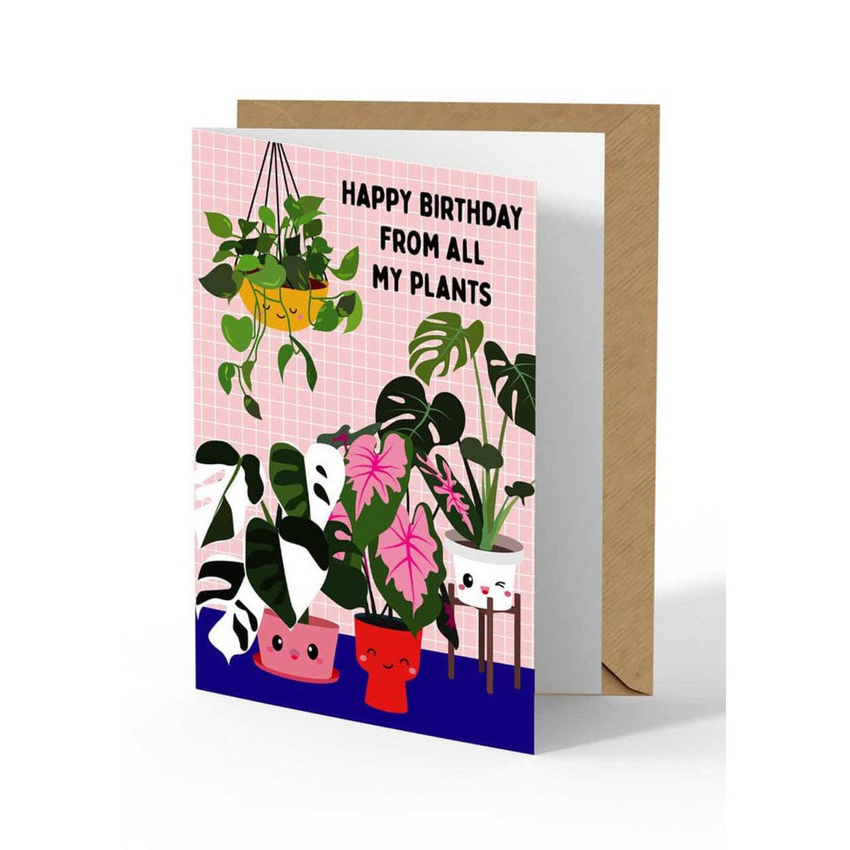 Wenskaart – Happy Birthday from All My Plants