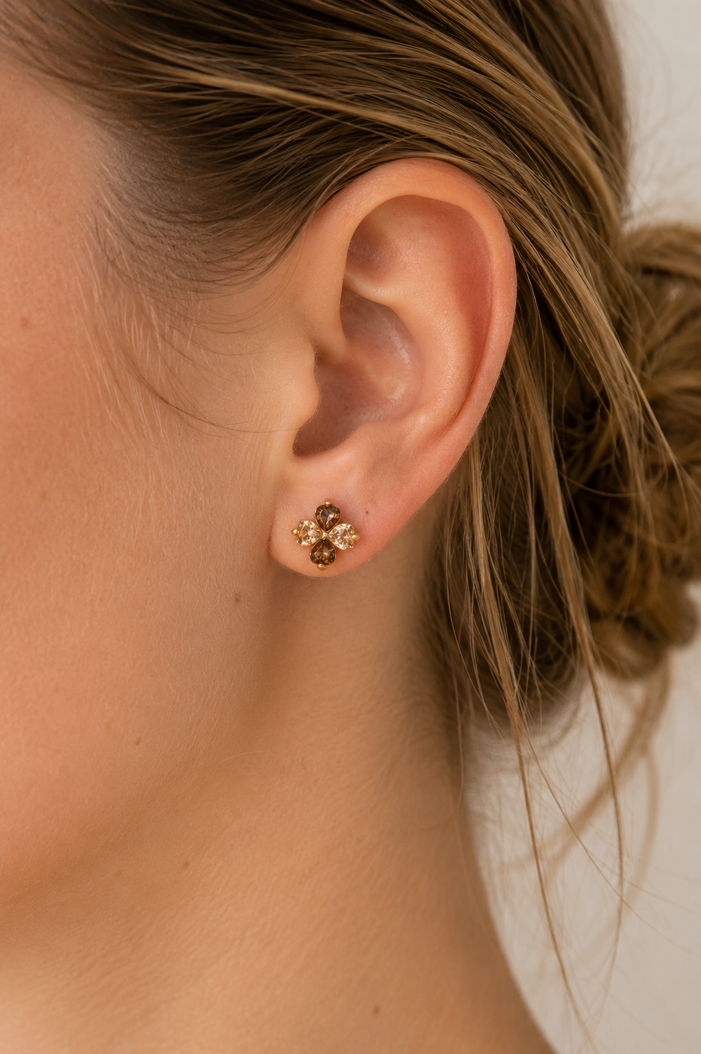 🤎 Mocha Bloom Studs
