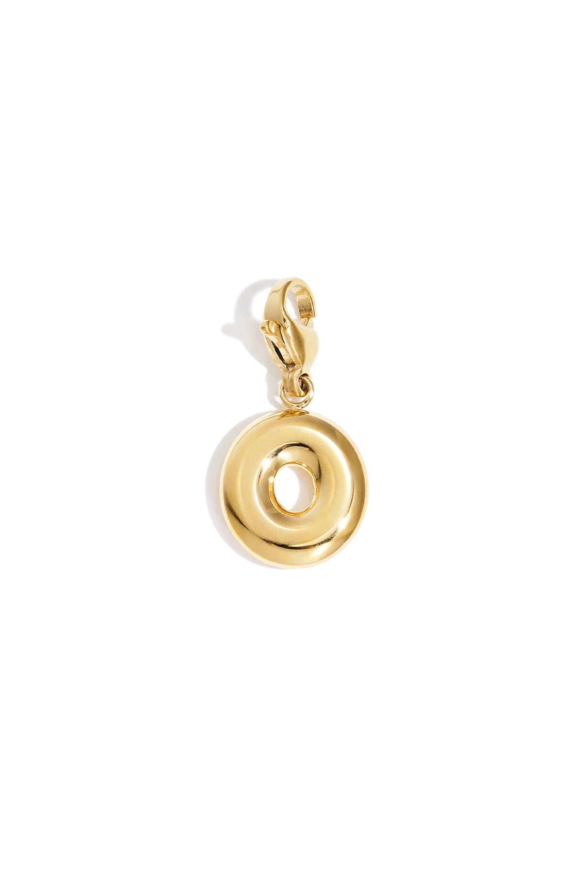 Bubble Letter Bedel O – Goudkleurig RVS
