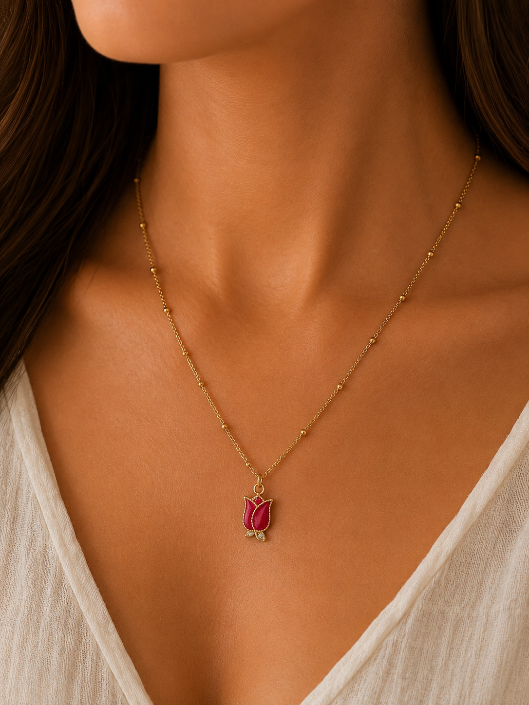 Gouden Tulpen Ketting π·
