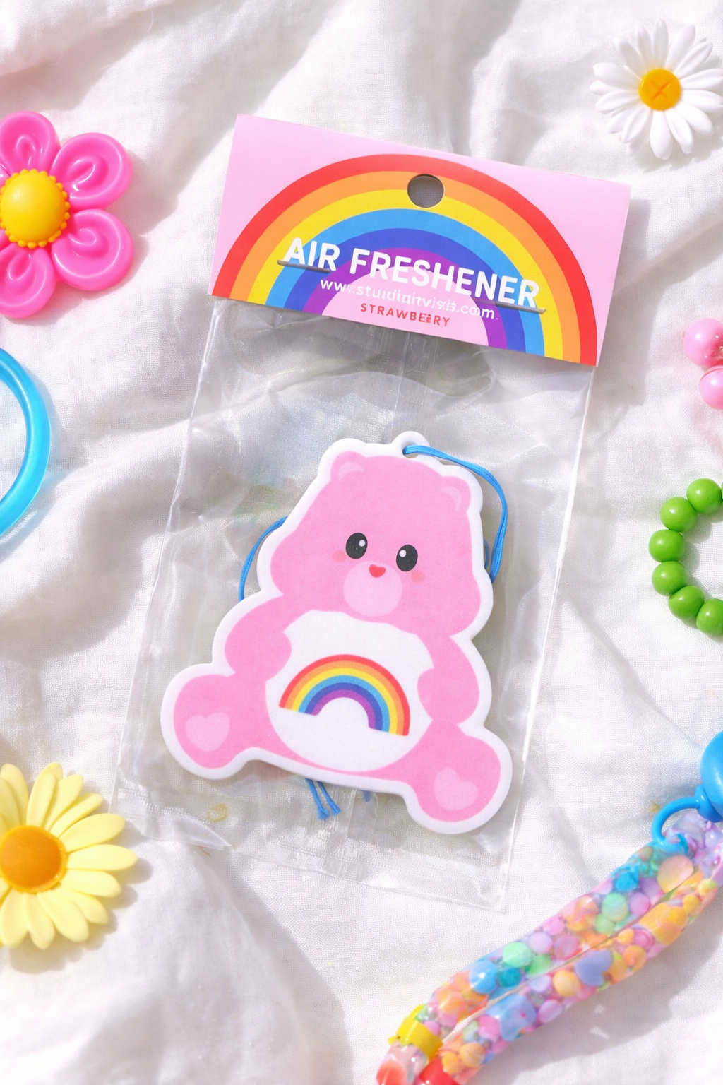 Rainbow Bear Geurhanger (Strawberry)