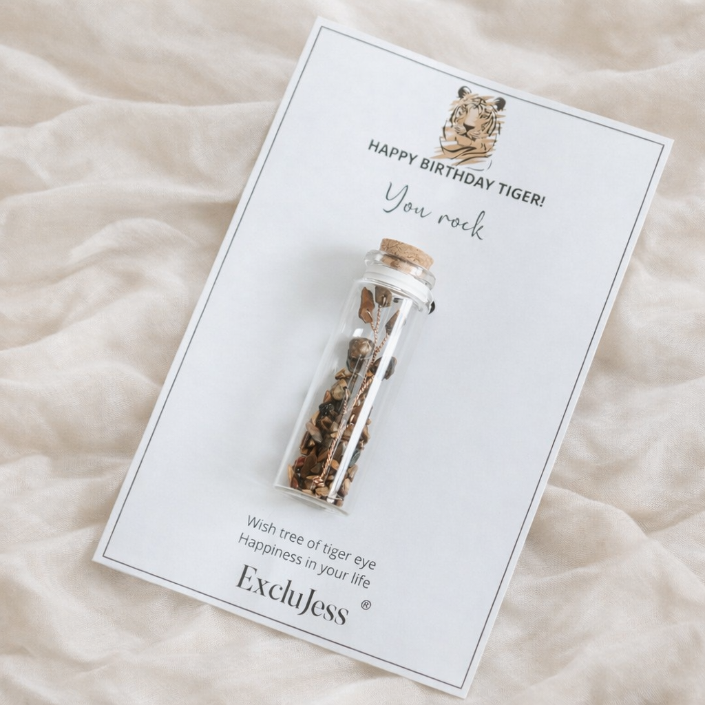 Wish Bottle Tiger Eye Tree – Een Geschenk dat Blijft Geven