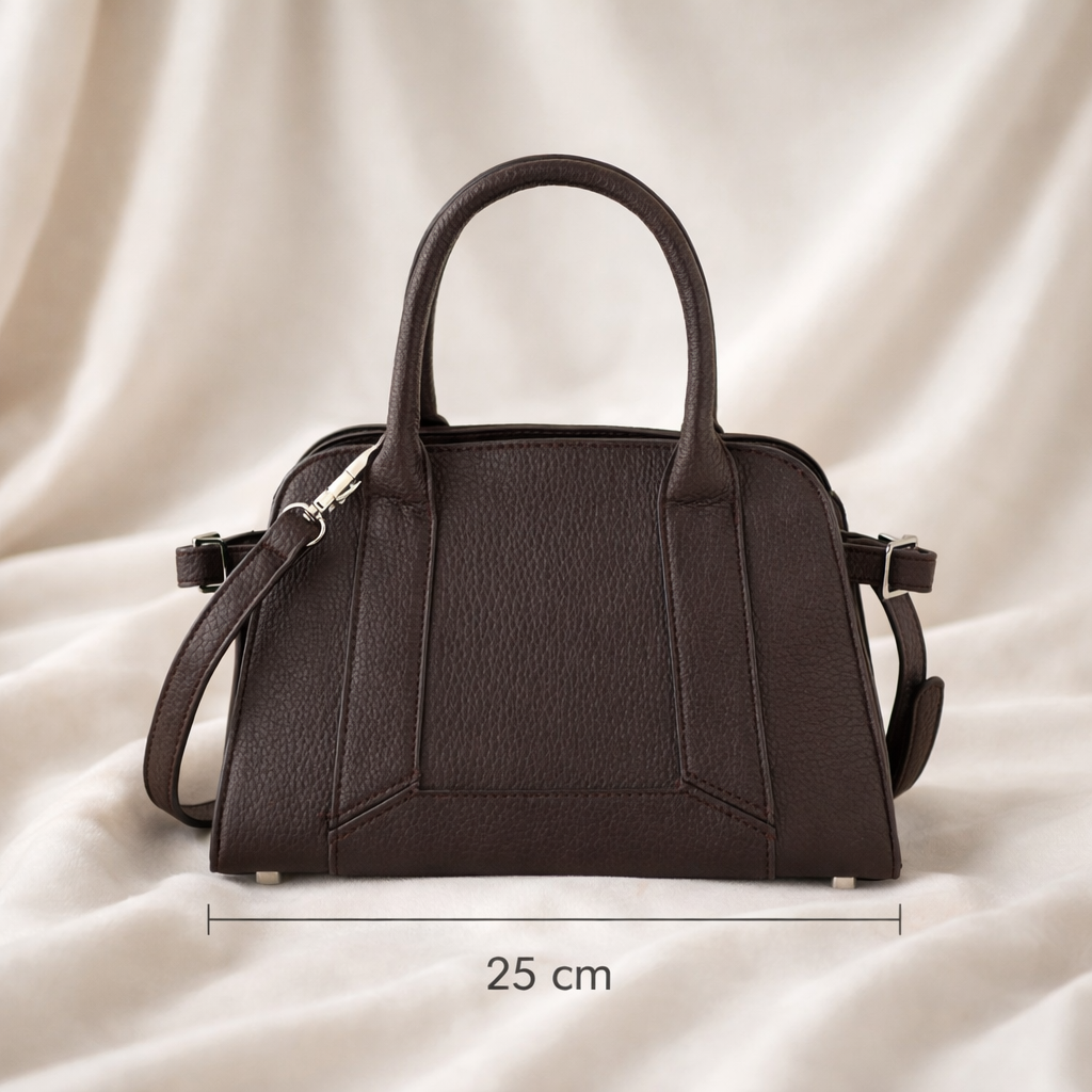 Luxe handtas – donkerbruin