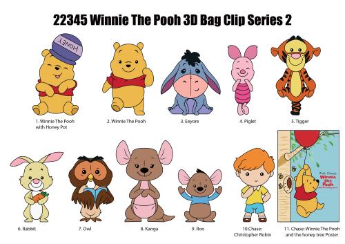 Disney Winnie the Pooh Mystery Bag Clip β Series 65 | Blind Bag Sleutelhanger