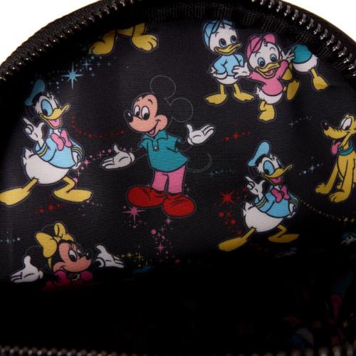 Loungefly Disney Mickey Mouse Corduroy Convertible Crossbody – Black