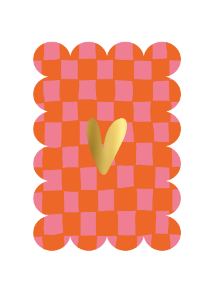 Wenskaart – Gouden hart