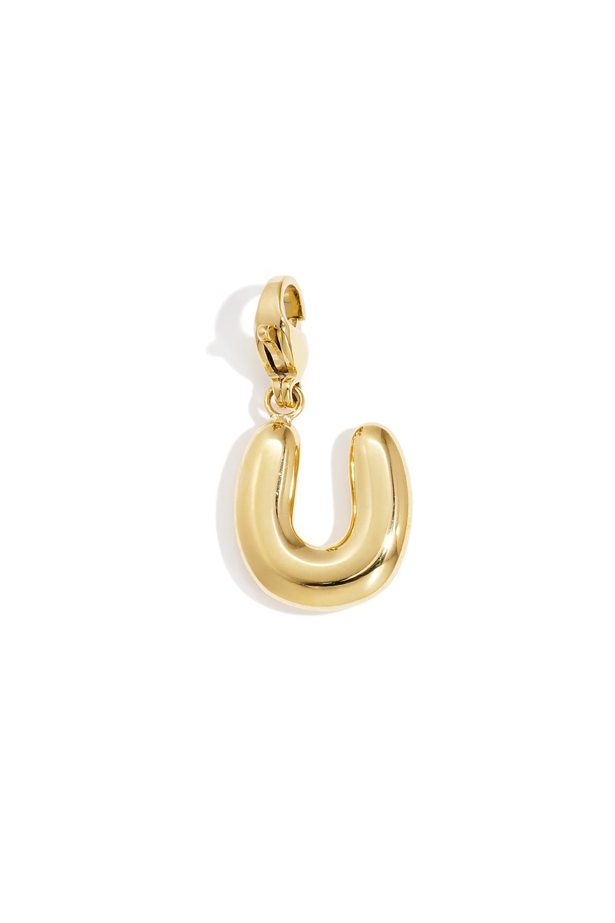 Bubble Letter Bedel U – Goudkleurig RVS