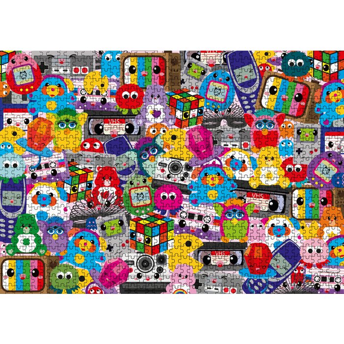 Puzzel 80’s & 90’s Forever – 1000 Stukjes Nostalgie