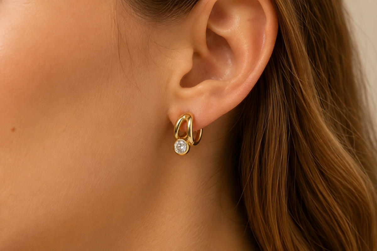 Golden Spark Hoops β¨