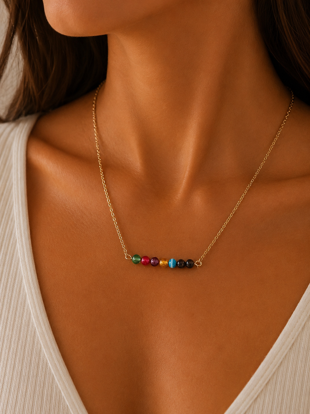 🌈 Rainbow Glow Necklace
