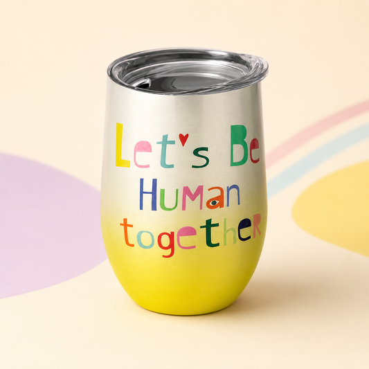 Thermos Drinkbeker – Let’s Be Human Together 🌈