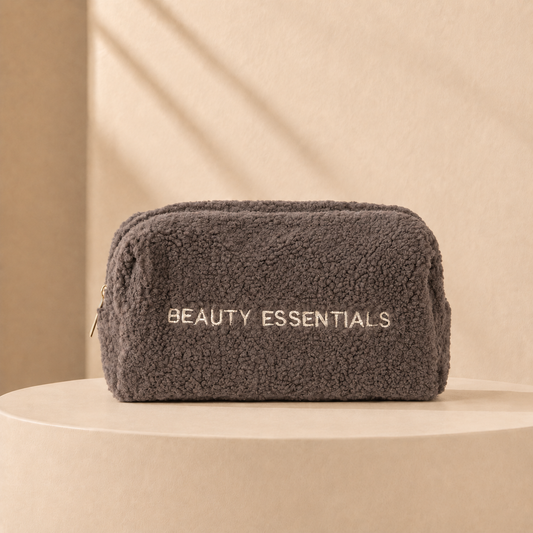 Khaki Teddy Beauty Essentials Toilettas