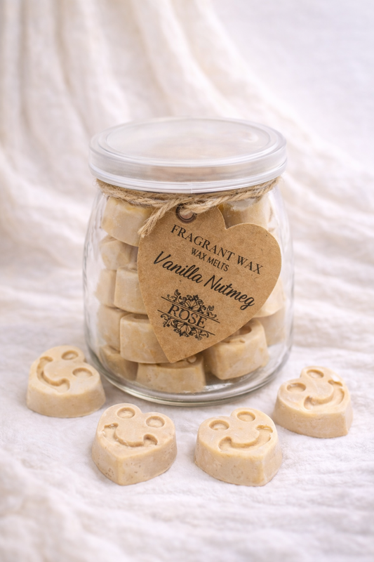 Wax Melts – Vanilla Nutmeg (Smiley Hearts)