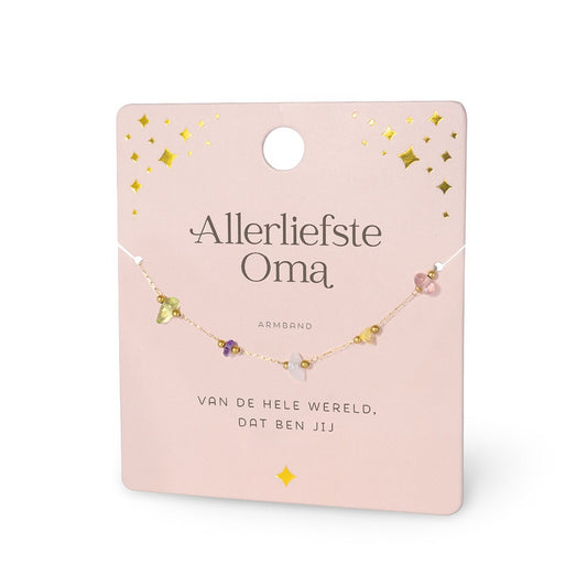 Allerliefste Oma Edelsteentjes – Armband
