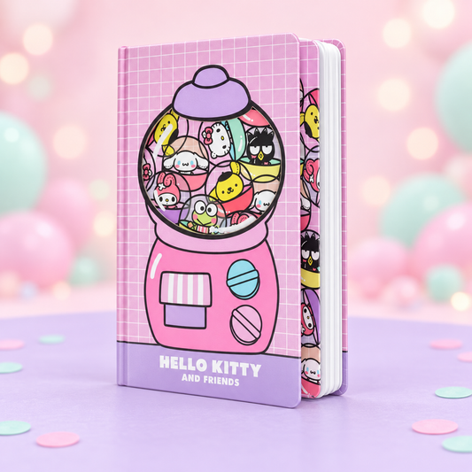 Hello Kitty and Friends Gumball Machine A5 Notebook