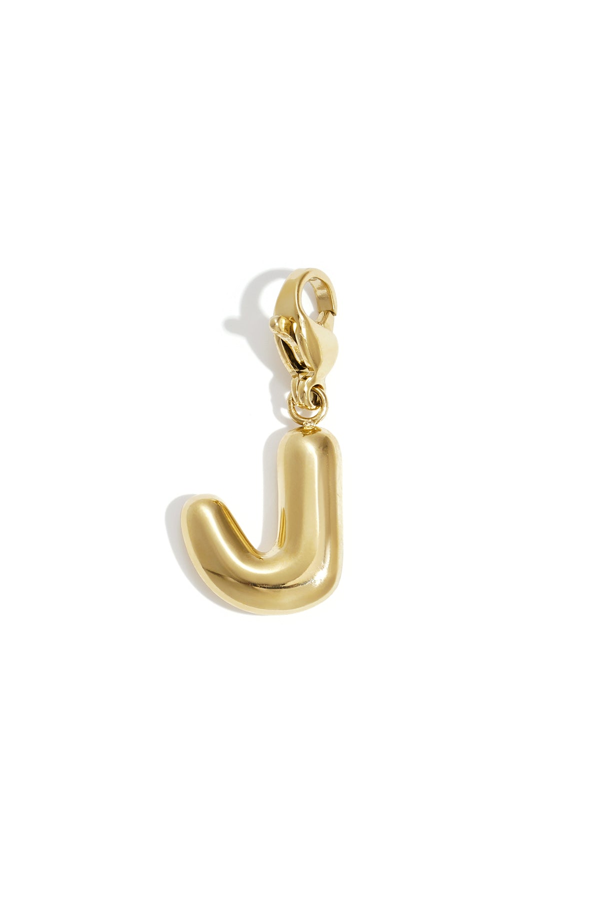 Bubble Letter Bedel J – Goudkleurig RVS