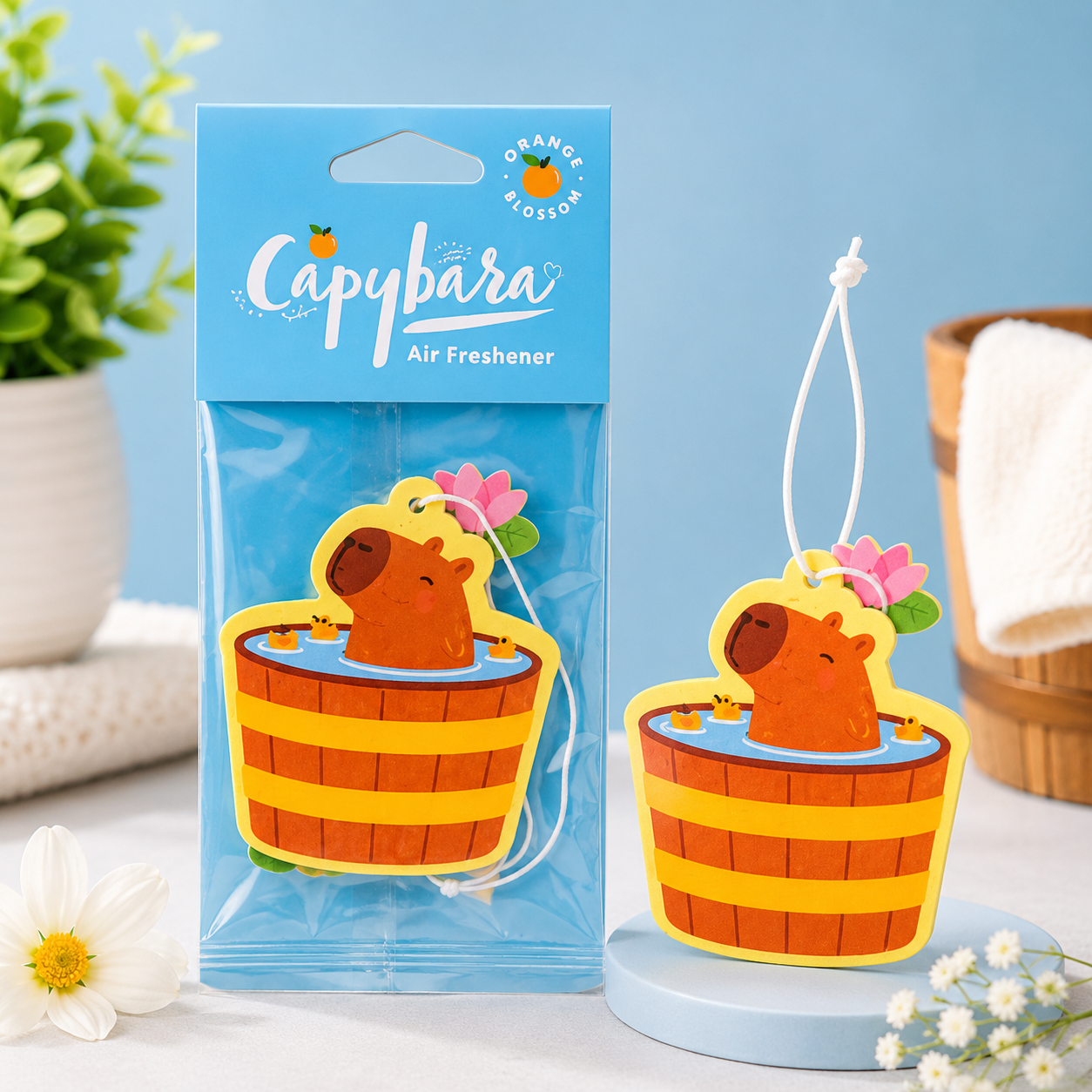 Capybara – Geurhanger | Mandarin 🍊🛁