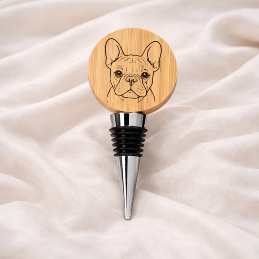 Gepersonaliseerde opener & wijnstop rond