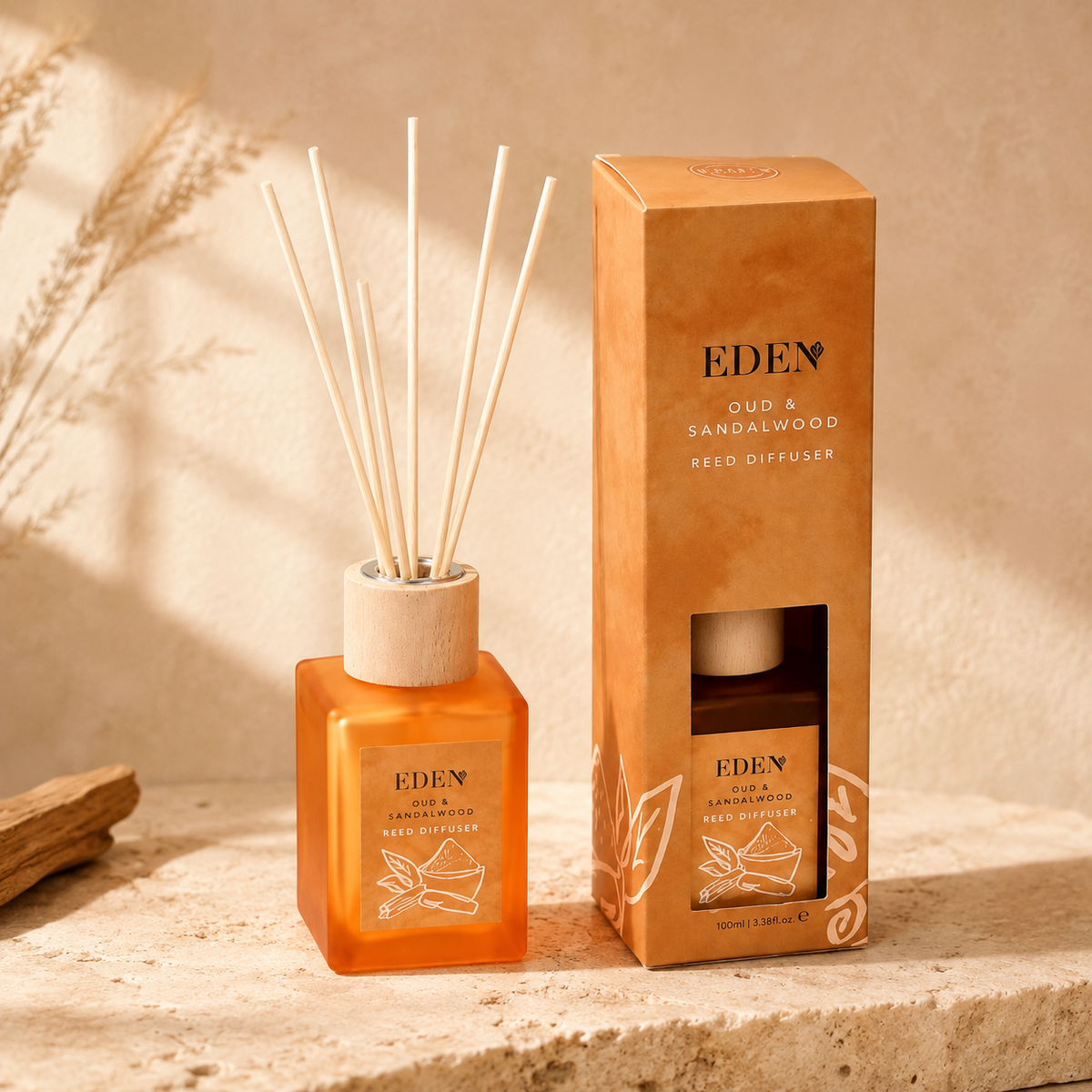 Eden Oud & Sandelhout – Geurstokjes 100 ml