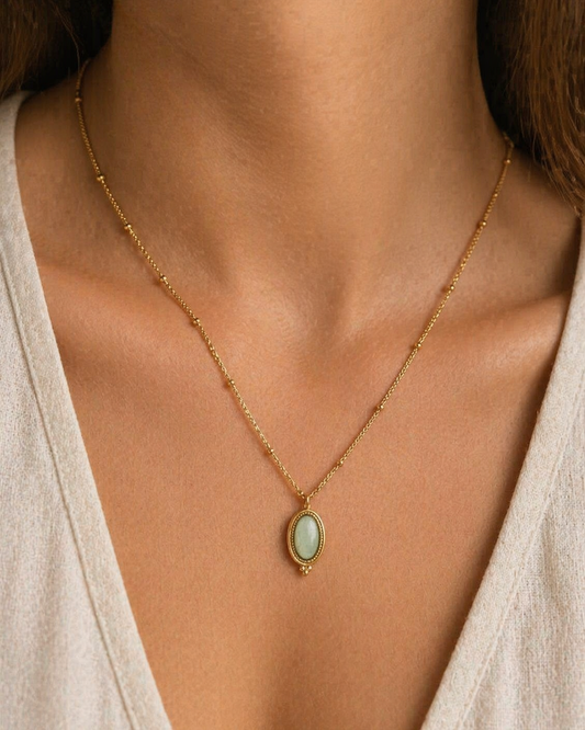 Ketting Mint Stone Gold