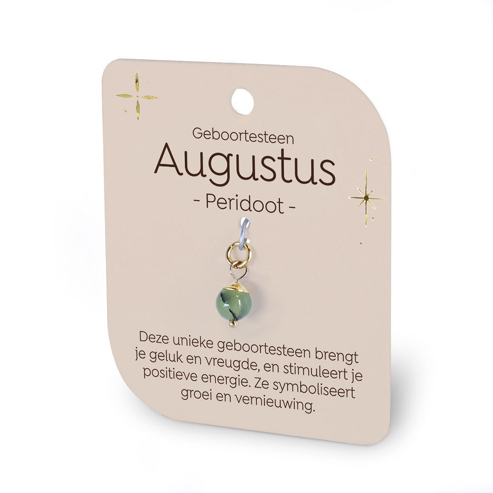 Geboortesteen Charm - Augustus