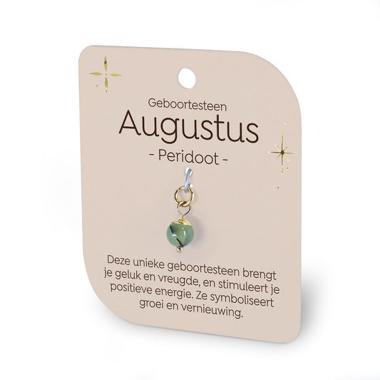 Geboortesteen Charm - Augustus