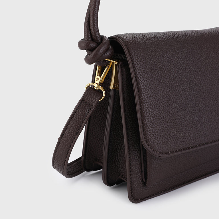 Coffee Two-Way Handbag