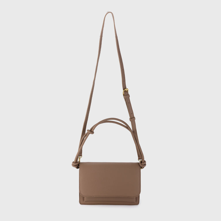 Taupe Two-Way Handbag