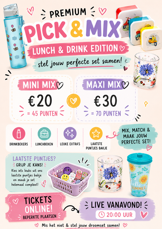 PICK AND MIX - Lunch & Drinks 45 punten