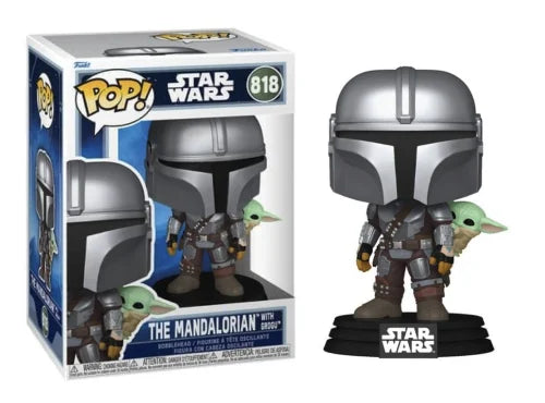 Funko POP! Star Wars – The Mandalorian with Grogu #818