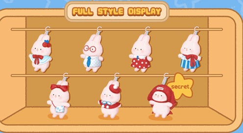 Momo Bunny Mystery Blind Box Keychain 🐰🎀