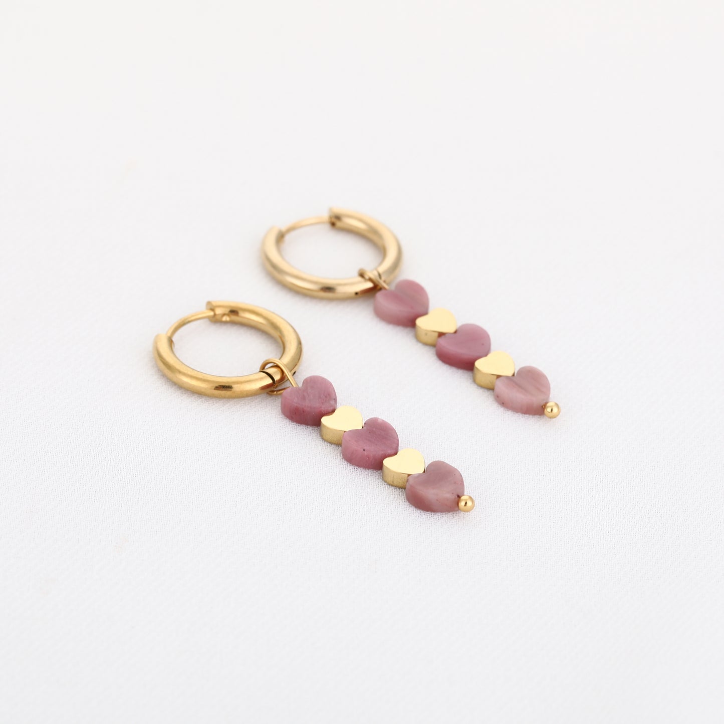 Golden Heart Drops – Pink Romance 💕