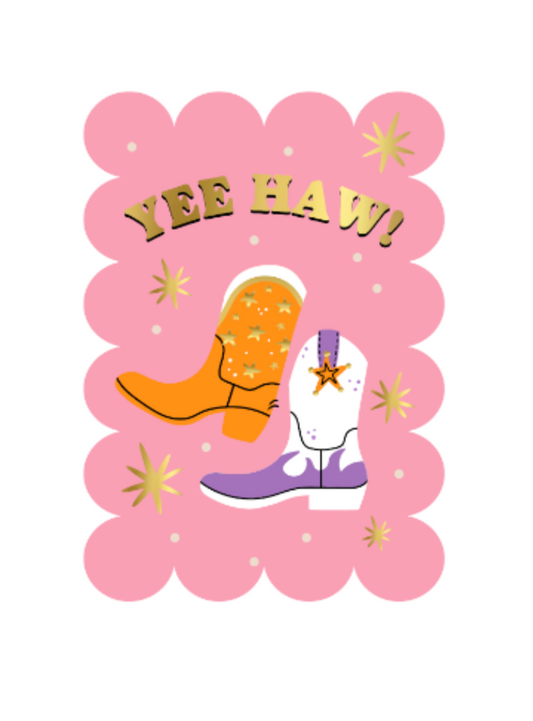 Wenskaart – Yee Haw!