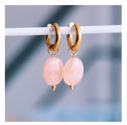 Oorbellen – Blush Pearl Glow