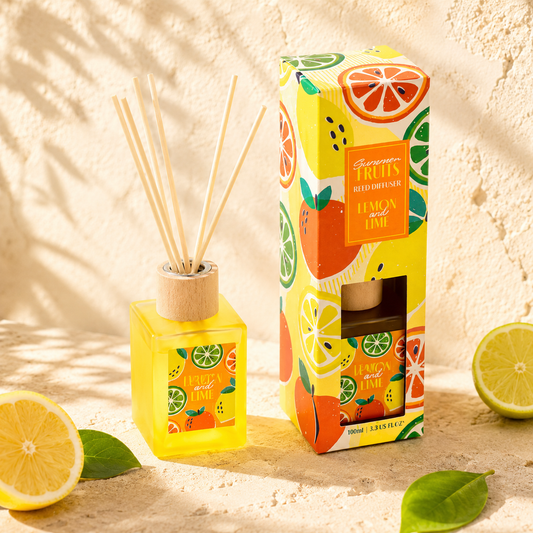 Zomer Fruit Citroen & Limoen – Geurstokjes 100 ml