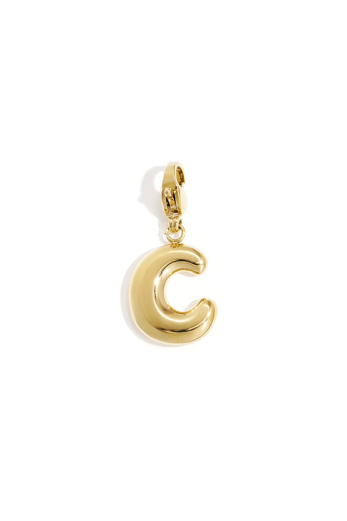 Bubble Letter Bedel C – Goudkleurig RVS