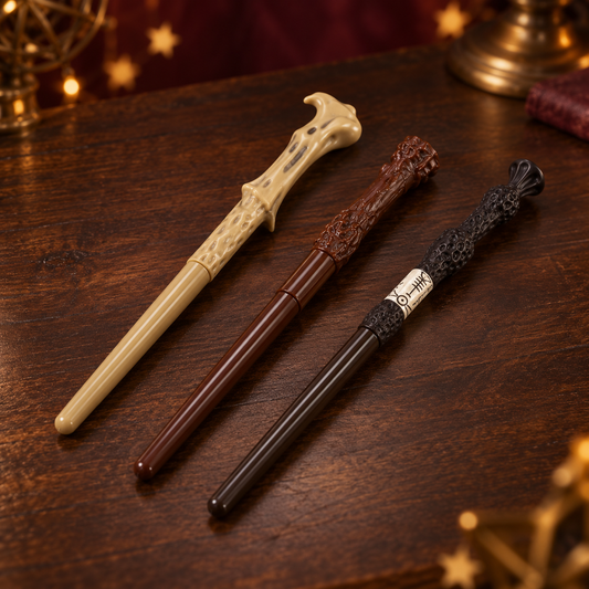 Harry Potter Set van 3 Toverstafpennen – Harry, Perkamentus & Voldemort