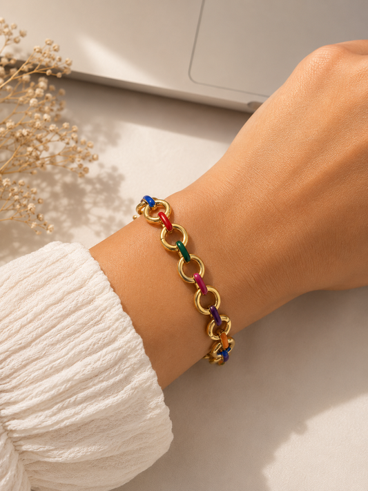 Kleurrijke Schakelarmband 🌈