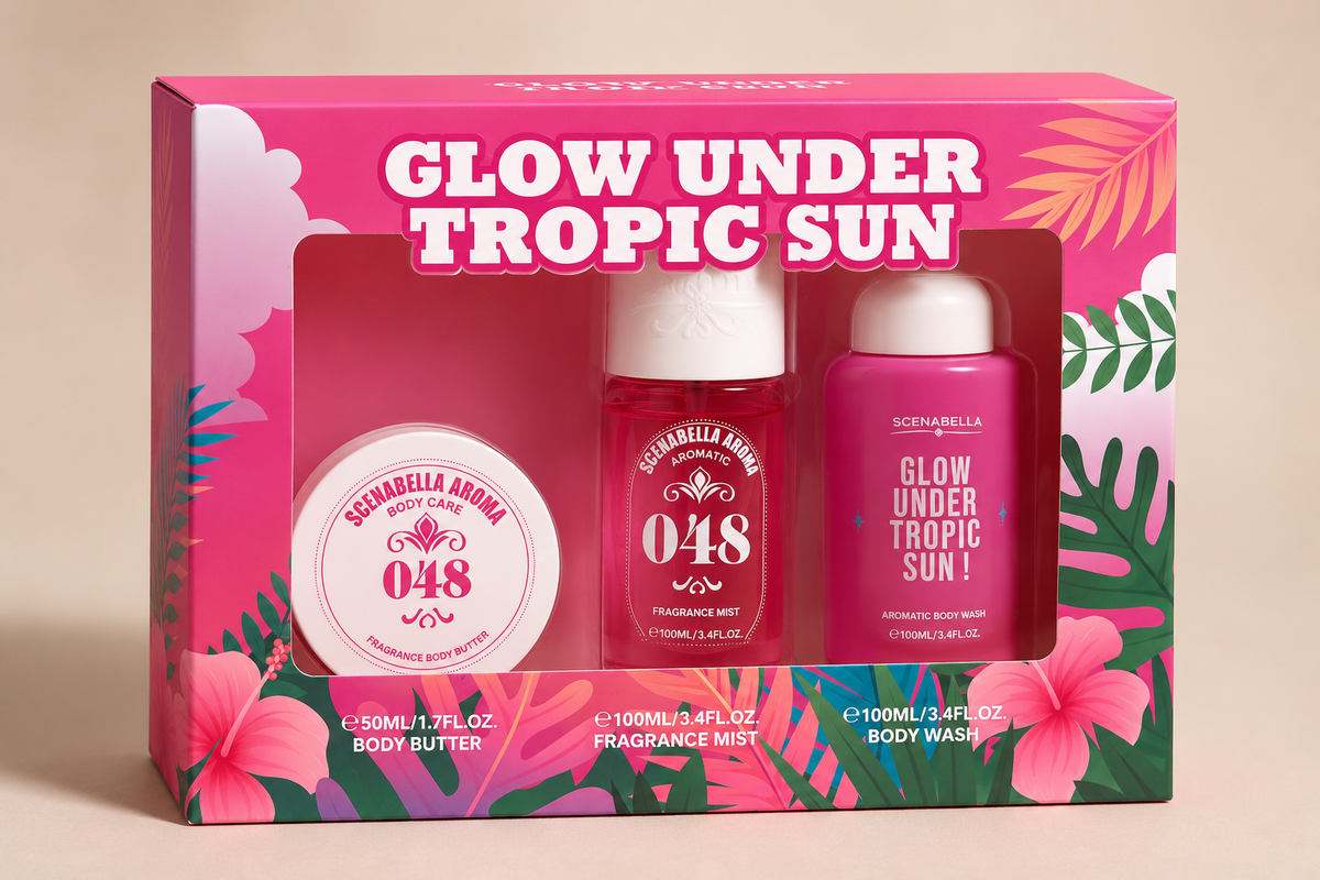 Scenabella 048 – Glow Under Tropic Sun Gift Set | 3-delig