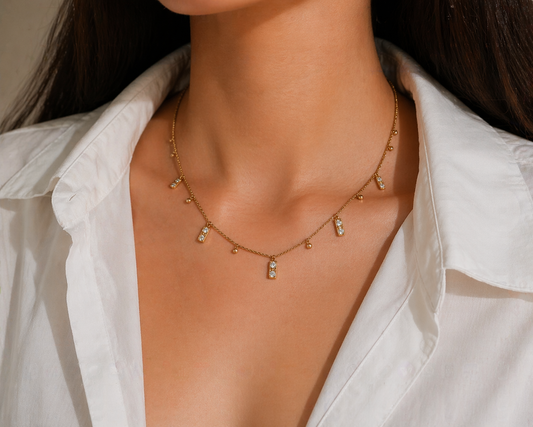Gouden Ketting met Fijne Bedeltjes