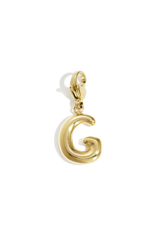 Bubble Letter Bedel G – Goudkleurig RVS