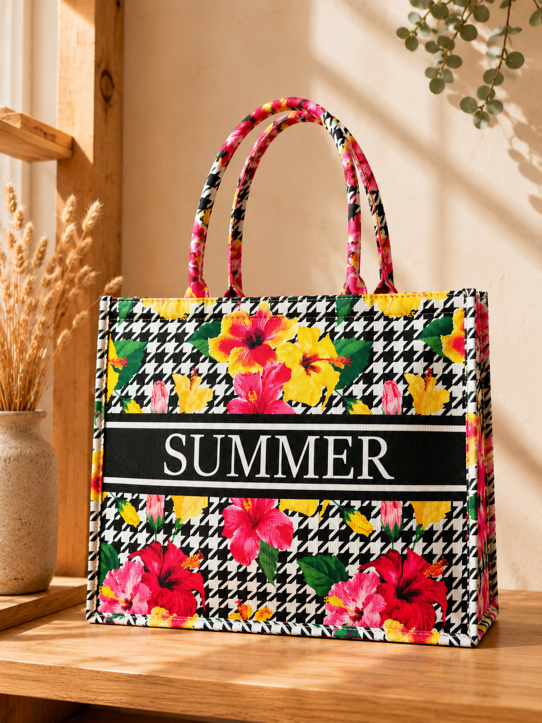 Summer Floral Tote Bag 🌺