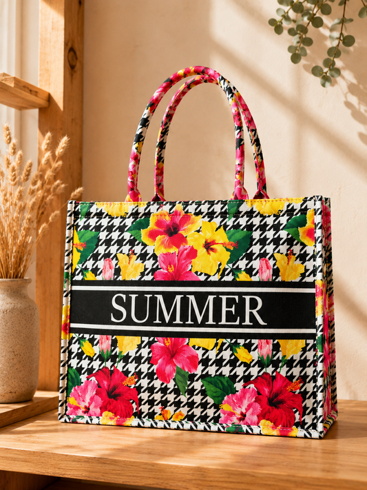 Summer Floral Tote Bag 🌺
